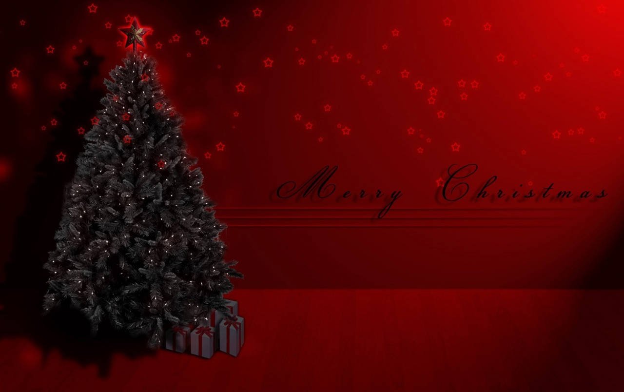 BLACK CHRISTMAS TREE